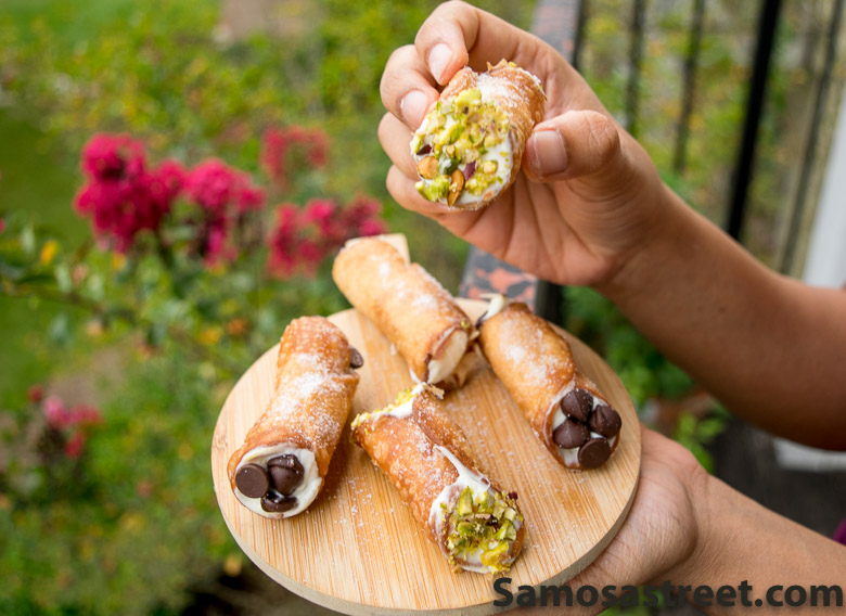 Shrikhand Cannoli