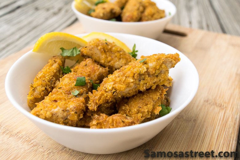 Cornflakes Crusted Cajun Chicken