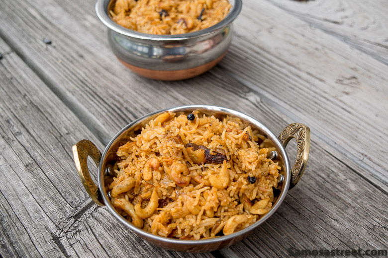 Dry Prawns Pulao - Sode Bhaat