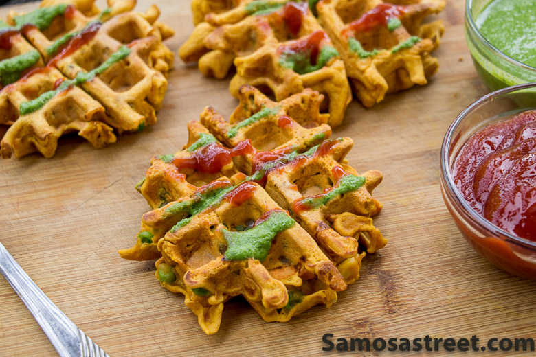Besan Chilla Waffles - A unique breakfast to begin your day ..