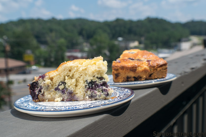 Pear-Blueberry Cream Cheese Cake