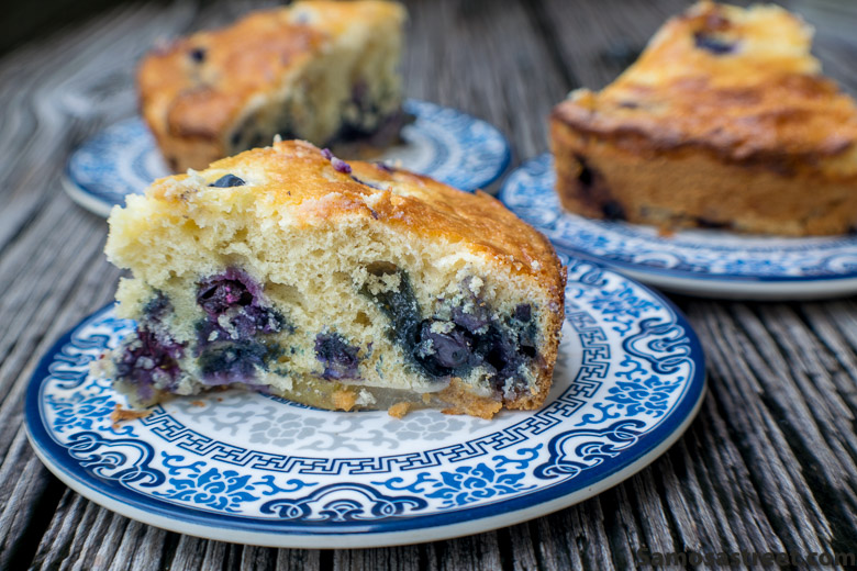 Pear-Blueberry Cream Cheese Cake