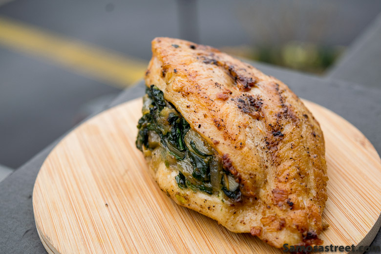 Baked Chicken Breast Stuffed with Spinach and Cheese